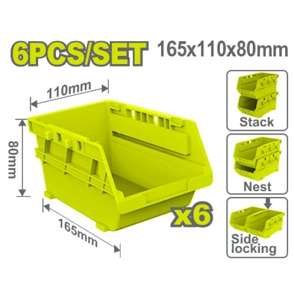 Organizator plastic 80x110x165mm set 6buc. DYLLU DTTB8336