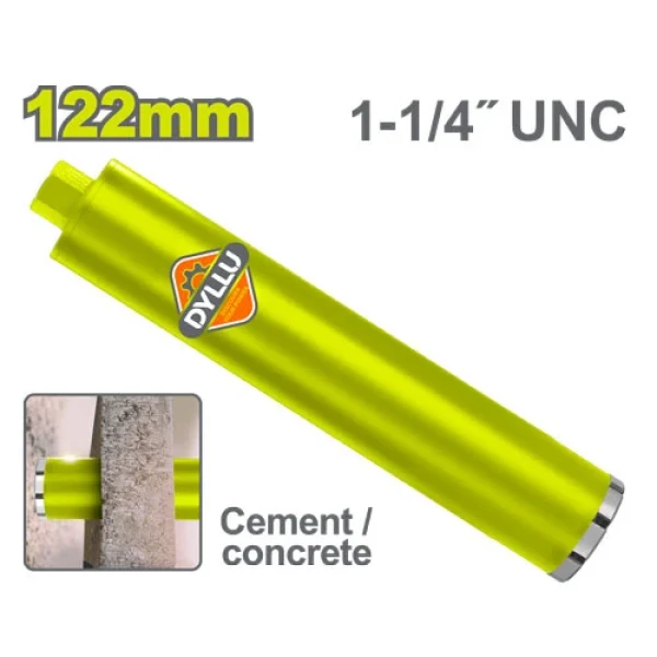 Carotă diamantată pentru mașină de găurit 122mm DYLLU DTQR23122 Carotă diamantată pentru mașină de găurit 122mm DYLLU DTQR23122