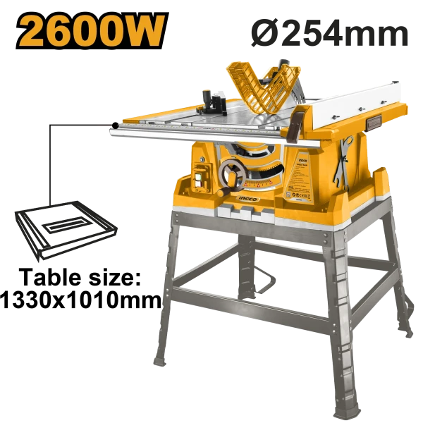 Циркулярный станок INGCO TS26005 - это мощный инструмент для профессиональных работ. С его помощью вы сможете делать точные и чистые резы в различных материалах Циркулярный станок INGCO TS26005 - это мощный инструмент для профессиональных работ. С его помощью вы сможете делать точные и чистые резы в различных материалах
