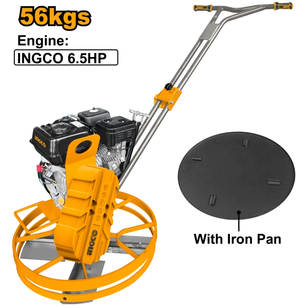 Elicopter finisare beton pe benzina 56kg 4.8kW(6.5HP) INGCO GPT241-2 Elicopter finisare beton pe benzina 56kg 4.8kW(6.5HP) INGCO GPT241-2