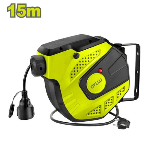 Tambur cu prelungitor electric 15m DYLLU DTEZ2515 Tambur cu prelungitor electric 15m DYLLU DTEZ2515