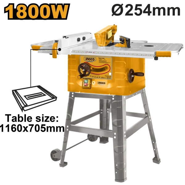 Ferestrău circular de masă INGCO 1800W 254mm TS180028 Ferestrău circular de masă INGCO 1800W 254mm TS180028
