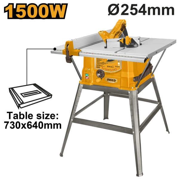 Ferestrău circular de masă 1500W 254mm INGCO TS150078 Ferestrău circular de masă 1500W 254mm INGCO TS150078
