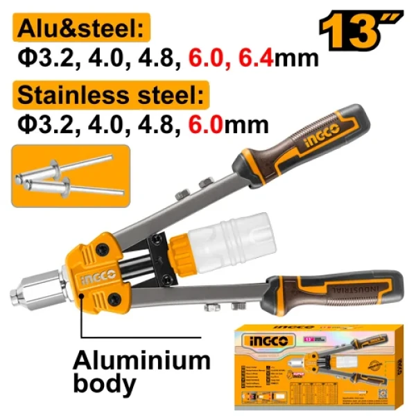 Cleste pentru nituire 3.2-4.8mm INGCO HR131