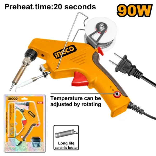 Pistol de lipit cu alimentare automată a sârmei 90W INGCO SI016732 Pistol de lipit cu alimentare automată a sârmei 90W INGCO SI016732