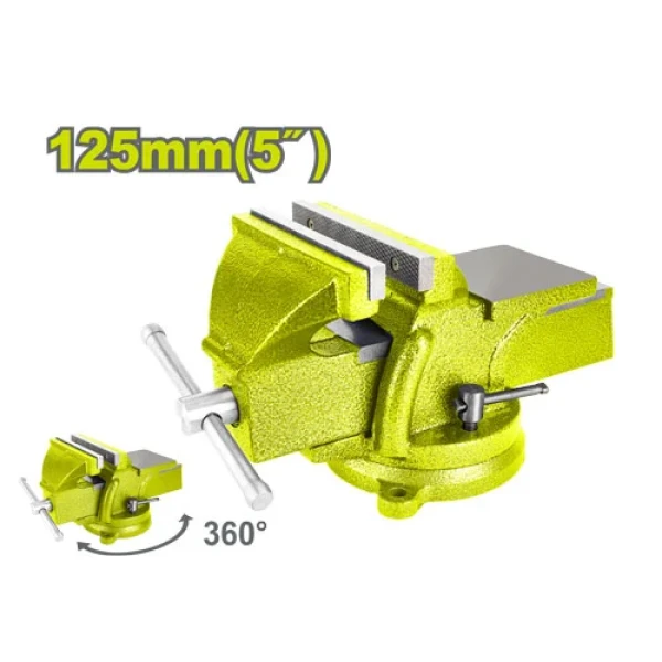 Menghină de lacătușarie rotativ cu nicovala 125mm DYLLU DTBV1A05 Menghină de lacătușarie rotativ cu nicovala 125mm DYLLU DTBV1A05