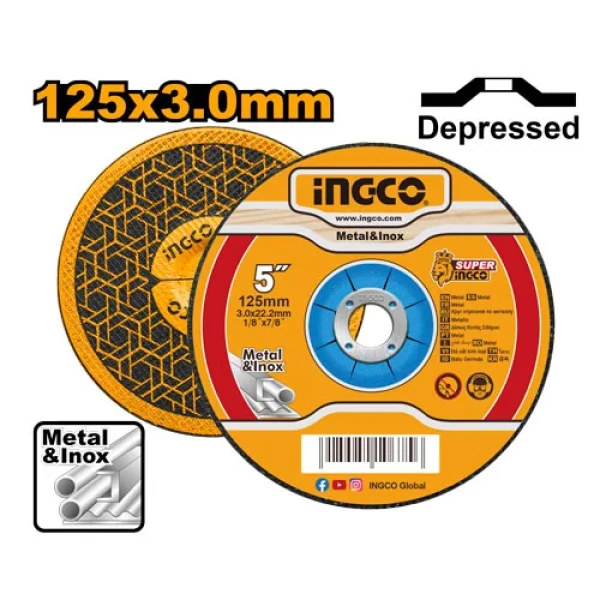 Disc pe metal 125mm INGCO MCD301251