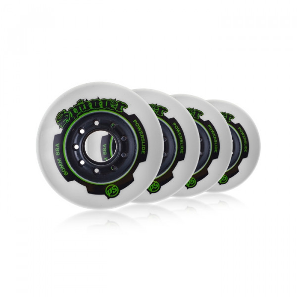905387 Колеса Powerslide Spinner 80mm/88a green 4 pack 905387 Колеса Powerslide Spinner 80mm/88a green 4 pack