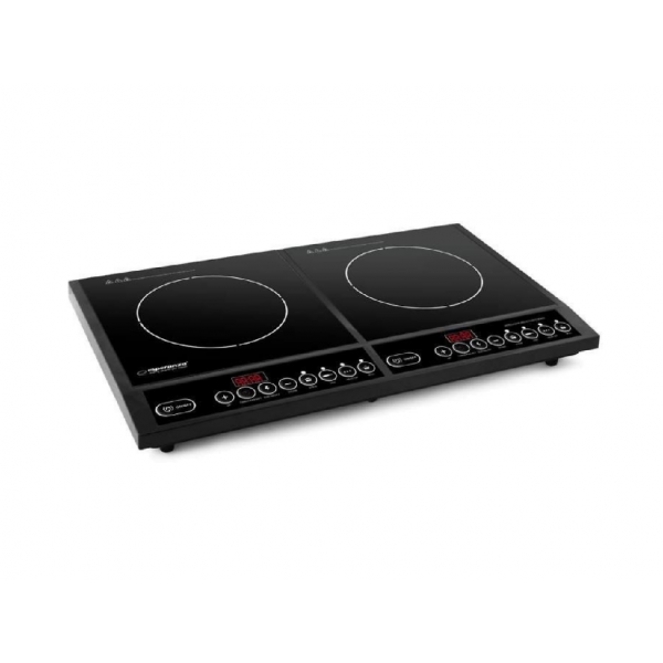 Induction Hot Plate Esperanza ST.MARIA EKH008 Black, 2-burner, 2000W + 2000W, 2 cooking surfaces: polished black crystal glass 280 * 280mm * 2 pieces Induction Hot Plate Esperanza ST.MARIA EKH008 Black, 2-burner, 2000W + 2000W, 2 cooking surfaces: polished black crystal glass 280 * 280mm * 2 pieces