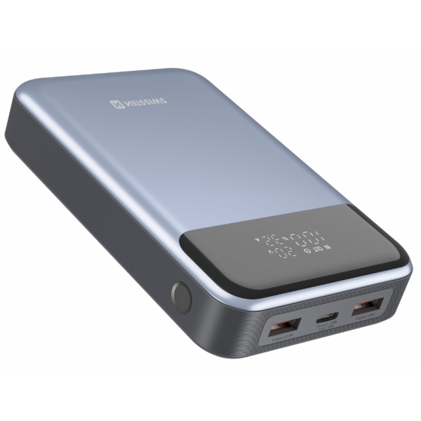 Повербанк 20000mAh - SWISSTEN 100W PD для НОУТБУКОВ Серый Повербанк 20000mAh - SWISSTEN 100W PD для НОУТБУКОВ Серый