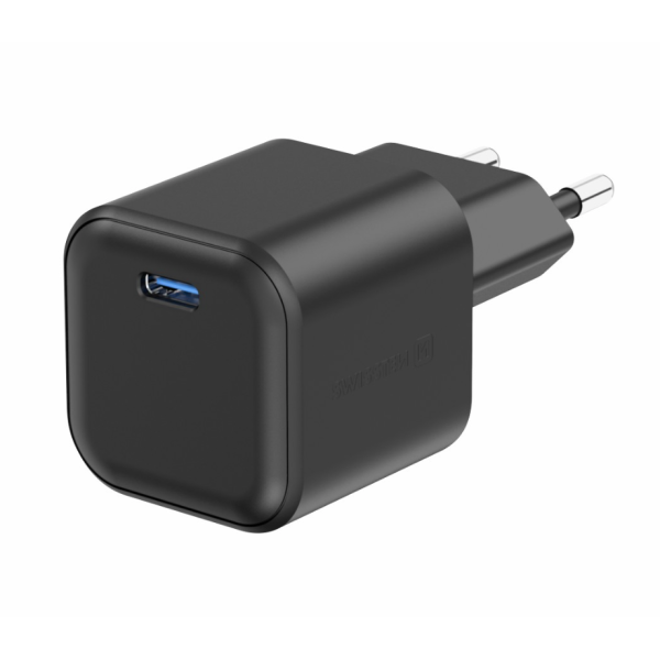 Сетевое зарядное устройство SWISSTEN GaN 1x USB-C 35W PD Black Сетевое зарядное устройство SWISSTEN GaN 1x USB-C 35W PD Black
