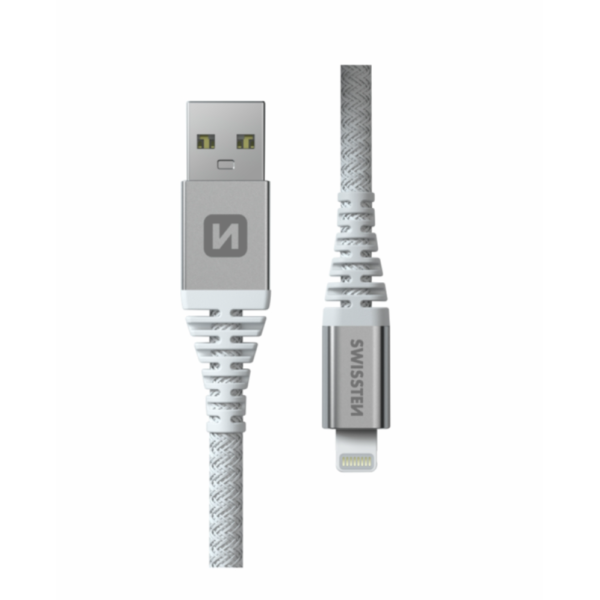 Кабель данных SWISSTEN KEVLAR USB / LIGHTNING C 1.5M Белый