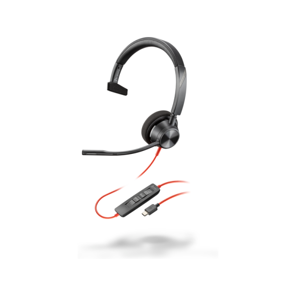 Cască Poly Blackwire 3310 Monaural USB-C Headset + Adaptor USB-C/A Cască Poly Blackwire 3310 Monaural USB-C Headset + Adaptor USB-C/A