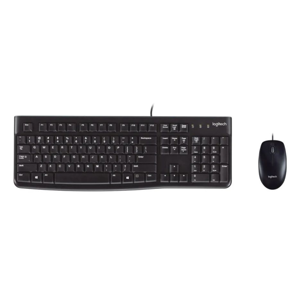 Logitech Wired Combo MK120, Клавиатура и Мышь, Тонкий профиль, Устойчивый к проливанию, Тихий набор текста, USB, Черный, Русская раскладка Logitech Wired Combo MK120, Клавиатура и Мышь, Тонкий профиль, Устойчивый к проливанию, Тихий набор текста, USB, Черный, Русская раскладка
