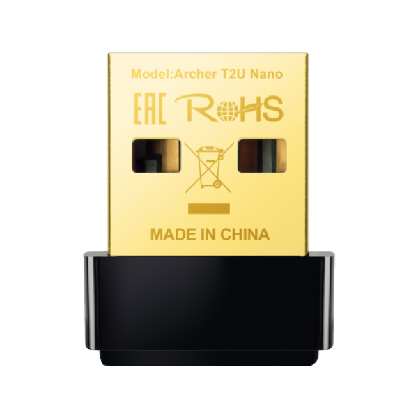 TP-LINK Archer T2U Nano AC600 Nano Wi-Fi USB Adapter,433Mbps la 5GHz + 200Mbps la 2.4GHz, USB 2.0 TP-LINK Archer T2U Nano AC600 Nano Wi-Fi USB Adapter,433Mbps la 5GHz + 200Mbps la 2.4GHz, USB 2.0