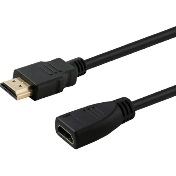 Кабель HDMI M к HDMI F 1м Savio CL-132 Кабель HDMI M к HDMI F 1м Savio CL-132