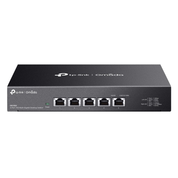 TP-Link DS105X | Omada 5-Port 10G Настольный Коммутатор TP-Link DS105X | Omada 5-Port 10G Настольный Коммутатор