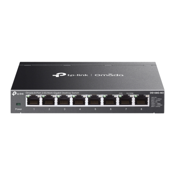 TP-Link DS108G-M2 | Omada 8-Port 2.5G Multi-Gigabit Desktop Switch TP-Link DS108G-M2 | Omada 8-Port 2.5G Multi-Gigabit Desktop Switch
