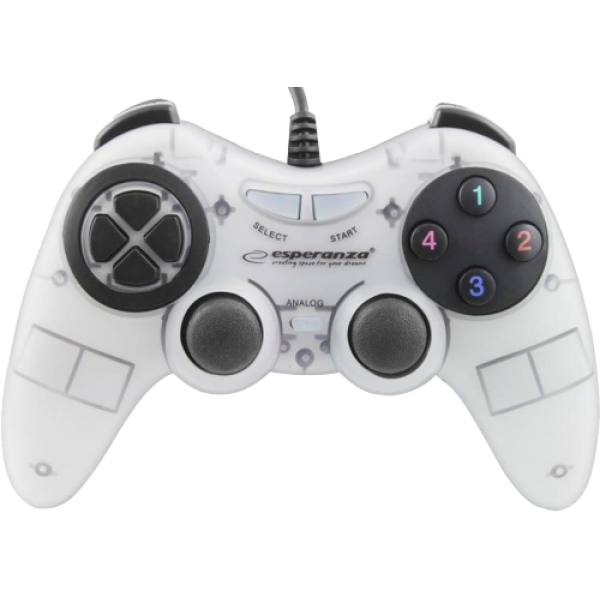 Gamepad Esperanza FIGHTER EGG105W Alb