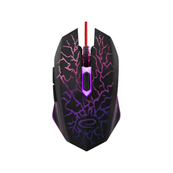 Mouse Esperanza LIGHTNING MX211, mouse de gaming, 2400dpi, senzor optic, LED multicolor, cablu USB împletit Mouse Esperanza LIGHTNING MX211, mouse de gaming, 2400dpi, senzor optic, LED multicolor, cablu USB împletit