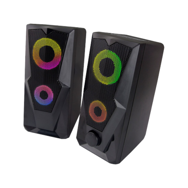 Акустика 2.0 Esperanza Baila EGS103, 6W (2 x 3W), LED Радужная подсветка, управление громкостью, встроенный усилитель, питание: 5V, требуется: USB и мини-джек 3 Акустика 2.0 Esperanza Baila EGS103, 6W (2 x 3W), LED Радужная подсветка, управление громкостью, встроенный усилитель, питание: 5V, требуется: USB и мини-джек 3