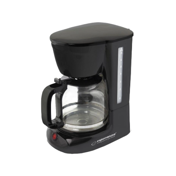 Кофеварка Esperanza ARABICA EKC005, 1,8L, 950W, постоянный и моющийся фильтр, система против капель, автоматическое отключение, современный дизайн, длина Кофеварка Esperanza ARABICA EKC005, 1,8L, 950W, постоянный и моющийся фильтр, система против капель, автоматическое отключение, современный дизайн, длина