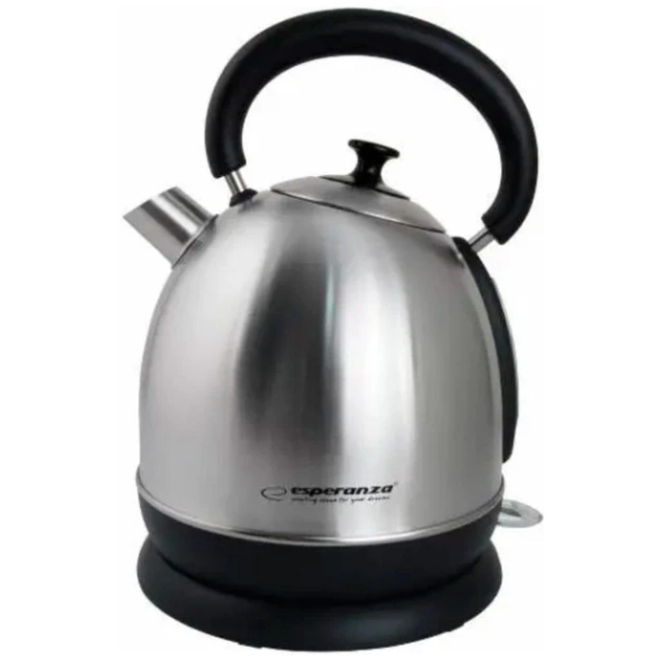 Чайник Esperanza DANUBE EKK032S, нержавеющая сталь, 2200W, 1.8 л, Автоматическое отключение после кипения, Защита от кипения без воды, Скрытый нагревательный Чайник Esperanza DANUBE EKK032S, нержавеющая сталь, 2200W, 1.8 л, Автоматическое отключение после кипения, Защита от кипения без воды, Скрытый нагревательный