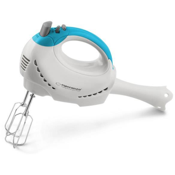 Mixer de mână Esperanza TIRAMISU EKM010, 300W, 2in1, Mixer + Blender, Viteze ajustabile + nivel turbo; 2x cârlige pentru aluat, 2x bătătoare Mixer de mână Esperanza TIRAMISU EKM010, 300W, 2in1, Mixer + Blender, Viteze ajustabile + nivel turbo; 2x cârlige pentru aluat, 2x bătătoare