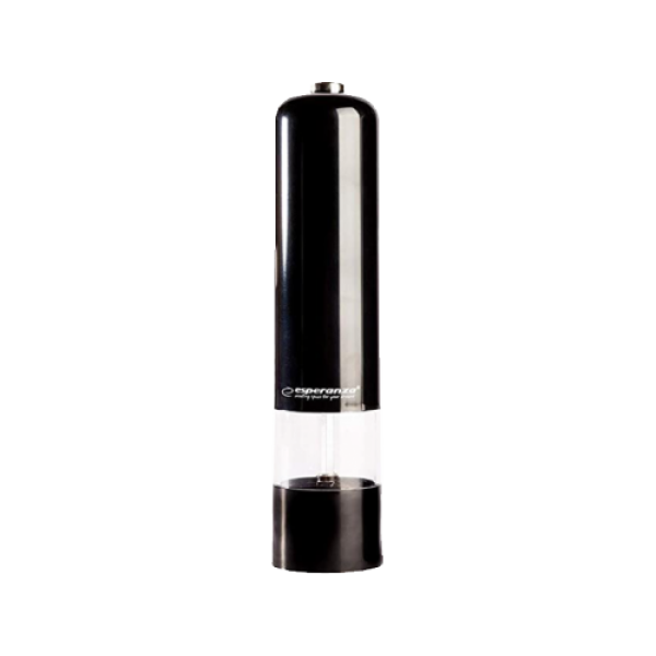 Кофемолка Esperanza MALABAR EKP001K Черная, LED подсветка во время использования Регулируемая толщина помола Длина: 23см Диаметр: 5см Мощность: 4* батарейки AA Кофемолка Esperanza MALABAR EKP001K Черная, LED подсветка во время использования Регулируемая толщина помола Длина: 23см Диаметр: 5см Мощность: 4* батарейки AA