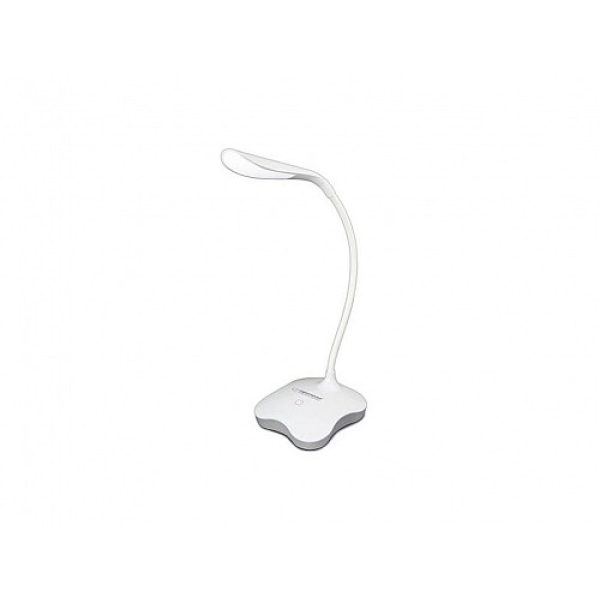 Настольная лампа Esperanza MIMOSA ELD105W Белая, 14 LED, Сенсорный переключатель, 3 уровня яркости, Ночной свет, Цвет света: 5500K, Гибкая рука, Подсветка s Настольная лампа Esperanza MIMOSA ELD105W Белая, 14 LED, Сенсорный переключатель, 3 уровня яркости, Ночной свет, Цвет света: 5500K, Гибкая рука, Подсветка s