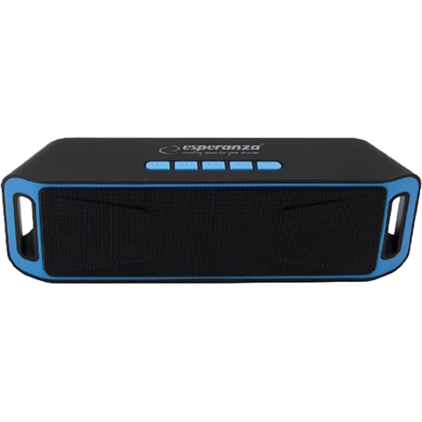 Esperanza FOLK EP126KB, Boxă Portabilă Bluetooth, putere: 6W (2 x 3W), Negru/Albastru, Radio FM Încorporat, profile Bluetooth: A2DP, AVRCP, HFP, HSP, Albastru