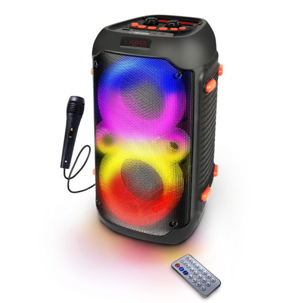 Esperanza SINGER EP156, Портативная Bluetooth колонка, мощность: 20W, Черный, RGB LED подсветка, Встроенное FM радио, Bluetooth Esperanza SINGER EP156, Портативная Bluetooth колонка, мощность: 20W, Черный, RGB LED подсветка, Встроенное FM радио, Bluetooth