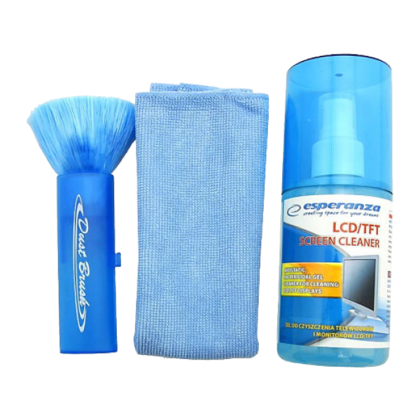 Набор для чистки экрана ESPERANZA ES112 (очистительный гель 200ml, микрофибровая ткань и антистатическая щетка) Набор для чистки экрана ESPERANZA ES112 (очистительный гель 200ml, микрофибровая ткань и антистатическая щетка)