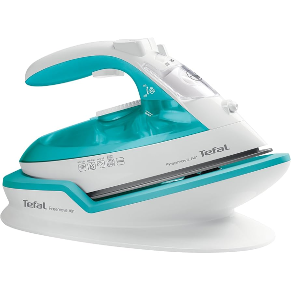Fier Tefal FV6520E0 Freemove Air, 2400W, Fier fără fir, Încărcare rapidă, Ceramic Fier Tefal FV6520E0 Freemove Air, 2400W, Fier fără fir, Încărcare rapidă, Ceramic