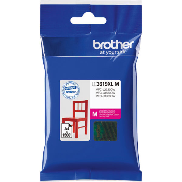 Оригинальные чернила Brother LC-3619XLM, пурпурные, 1500стр., Brother MFCJ2330, 3530, 3930
