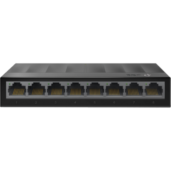 TP-LINK LS1008G Настольный гигабитный коммутатор на 8 портов, 5 портов RJ45 10/100/1000Mbps, пластиковый корпус, Зеленая Технология TP-LINK LS1008G Настольный гигабитный коммутатор на 8 портов, 5 портов RJ45 10/100/1000Mbps, пластиковый корпус, Зеленая Технология
