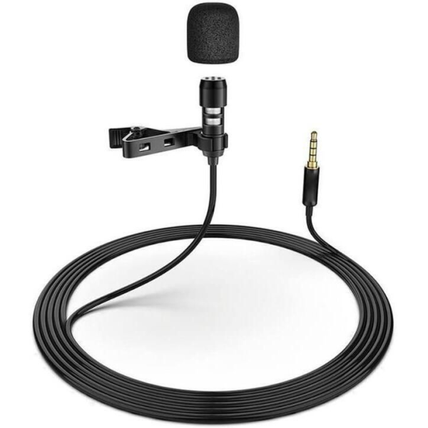 Microfon Lavalier Platinet Clip Negru [45462] PMLLCB