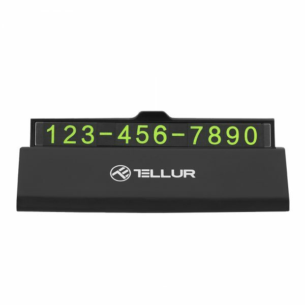 Автомобильный держатель, фосфоресцирующий магнитный номер, Tellur Black TLL171101 Автомобильный держатель, фосфоресцирующий магнитный номер, Tellur Black TLL171101