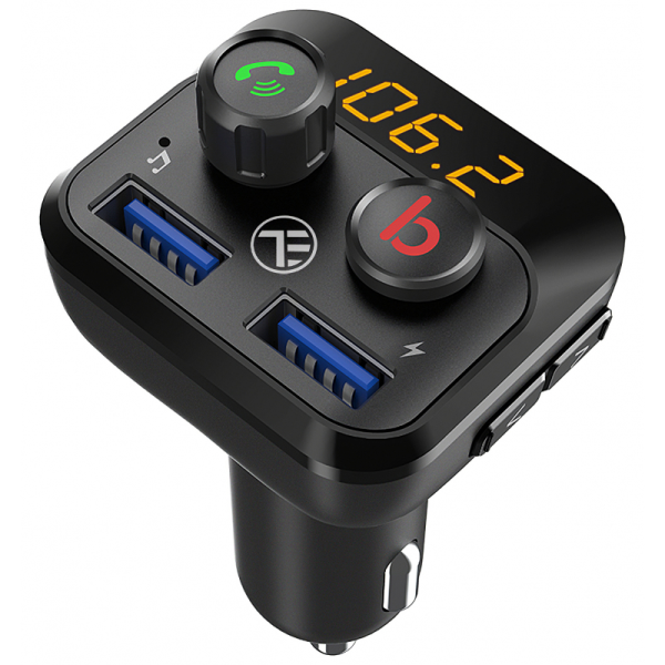 Transmițător FM pentru mașină, FMT-B8, Bluetooth, Display, Microfon pentru apeluri hands-free, Buton de bas, MicroSD max 32GB, 2 x USB max 2.4A Transmițător FM pentru mașină, FMT-B8, Bluetooth, Display, Microfon pentru apeluri hands-free, Buton de bas, MicroSD max 32GB, 2 x USB max 2.4A
