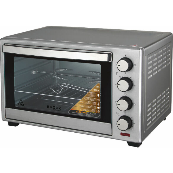Cuptor Electric BROCK TO 3001 SS 30L, Gri, 1600W, Funcție de convecție, Funcție de rotisor, Sticlă dublă, Temperatură: 100°C - 230°C, Funcție de încălzire Cuptor Electric BROCK TO 3001 SS 30L, Gri, 1600W, Funcție de convecție, Funcție de rotisor, Sticlă dublă, Temperatură: 100°C - 230°C, Funcție de încălzire