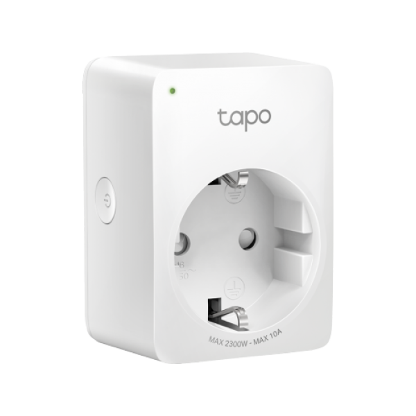 Priza WiFi TP-LINK, Tapo P100, max. load 2300 W, 10 A, buton de alimentare, led de stare, alb Priza WiFi TP-LINK, Tapo P100, max. load 2300 W, 10 A, buton de alimentare, led de stare, alb