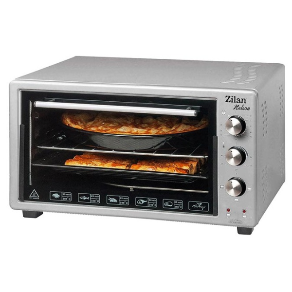 Электрическая духовка Zilan ZLN3130 Helson серый 45L, 1 x эмалированная круглая форма, 1 x эмалированная квадратная форма Электрическая духовка Zilan ZLN3130 Helson серый 45L, 1 x эмалированная круглая форма, 1 x эмалированная квадратная форма