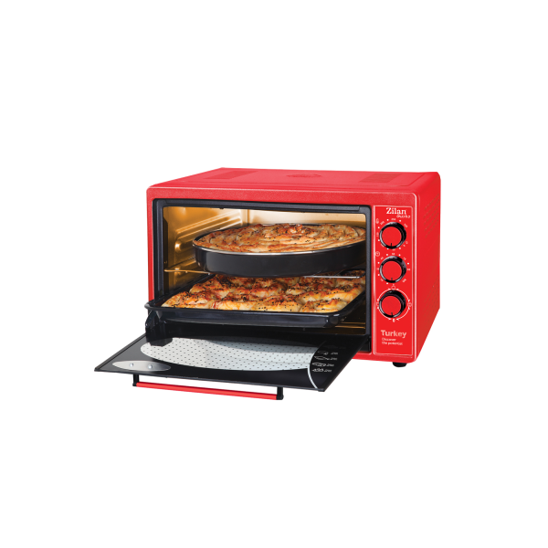 Электрическая духовка Zilan ZLN5320 Gusto красная 38L, 1 x эмалированная круглая форма, 1 x эмалированная квадратная форма Электрическая духовка Zilan ZLN5320 Gusto красная 38L, 1 x эмалированная круглая форма, 1 x эмалированная квадратная форма