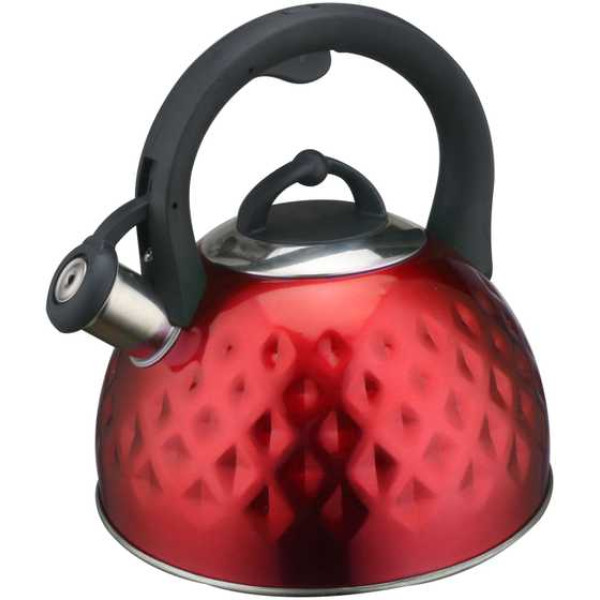 Fierbător LA CUISINETTE MWK 001 RD, Roșu, 3L. Capacitate: 3.0 L. Fabricat din oțel inoxidabil de înaltă calitate. Funcția de fluierat indică fierberea Fierbător LA CUISINETTE MWK 001 RD, Roșu, 3L. Capacitate: 3.0 L. Fabricat din oțel inoxidabil de înaltă calitate. Funcția de fluierat indică fierberea
