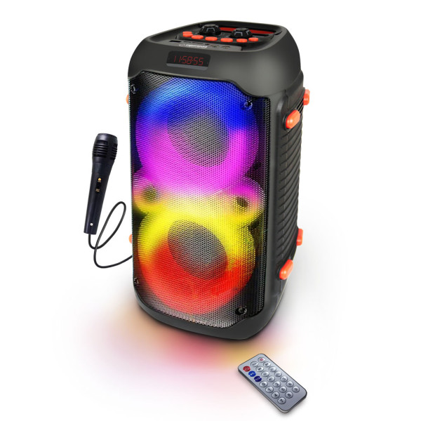 Портативная Bluetooth-колонка Esperanza SINGER EP156,, мощность: 20W, Черный, RGB LED-подсветка, встроенное FM-радио, профили Bluetooth: A2DP, AVRCP, HFP, HSP, Портативная Bluetooth-колонка Esperanza SINGER EP156,, мощность: 20W, Черный, RGB LED-подсветка, встроенное FM-радио, профили Bluetooth: A2DP, AVRCP, HFP, HSP,