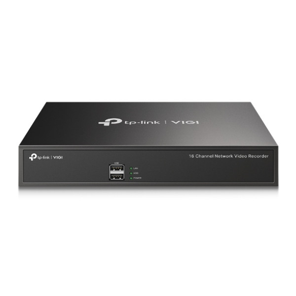 Регистратор NVR на 16 каналов Tp-Link VIGI NVR1016H, вход:80Mbit/s, выход:60Mbit/s, TCP/IP, DHCP, DNS, NTP, UPn, Хранилище: до 10 TB
