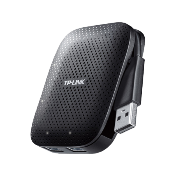 TP-Link UH400, concentrator USB 3.0, 4 porturi, dimensiune mini, cablu conector USB încorporat
