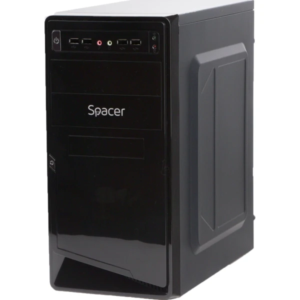 Carcasă SPACER, Mini Tower, mATX, „MOON”, 450 (230W pentru 450W PC desktop), USB 2.0 x 4, Jack 3.5mm x 2, „SPC-MOON” Carcasă SPACER, Mini Tower, mATX, „MOON”, 450 (230W pentru 450W PC desktop), USB 2.0 x 4, Jack 3.5mm x 2, „SPC-MOON”