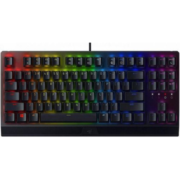 Клавиатура RAZER BlackWidow V3 без цифрового блока (зеленый переключатель) - Русская раскладка Клавиатура RAZER BlackWidow V3 без цифрового блока (зеленый переключатель) - Русская раскладка