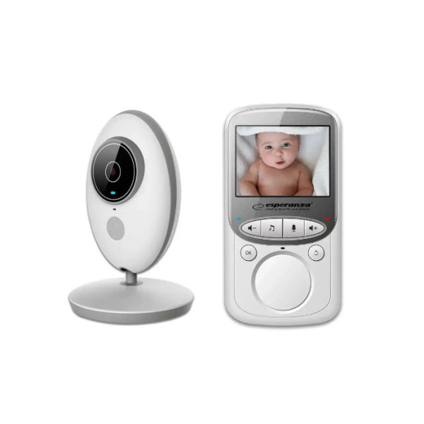 Monitor pentru bebeluși Esperanza JUAN EHM003, LCD 2.4", Rază de acțiune: 50 m în interior, 260 m în exterior, Vedere de noapte automată, Funcție VOX, Durată Monitor pentru bebeluși Esperanza JUAN EHM003, LCD 2.4", Rază de acțiune: 50 m în interior, 260 m în exterior, Vedere de noapte automată, Funcție VOX, Durată